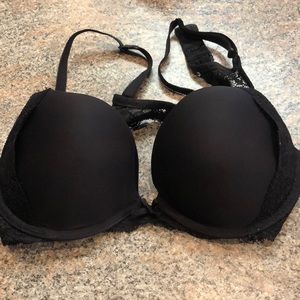 Victoria’s Secret black lacey push-up bra
